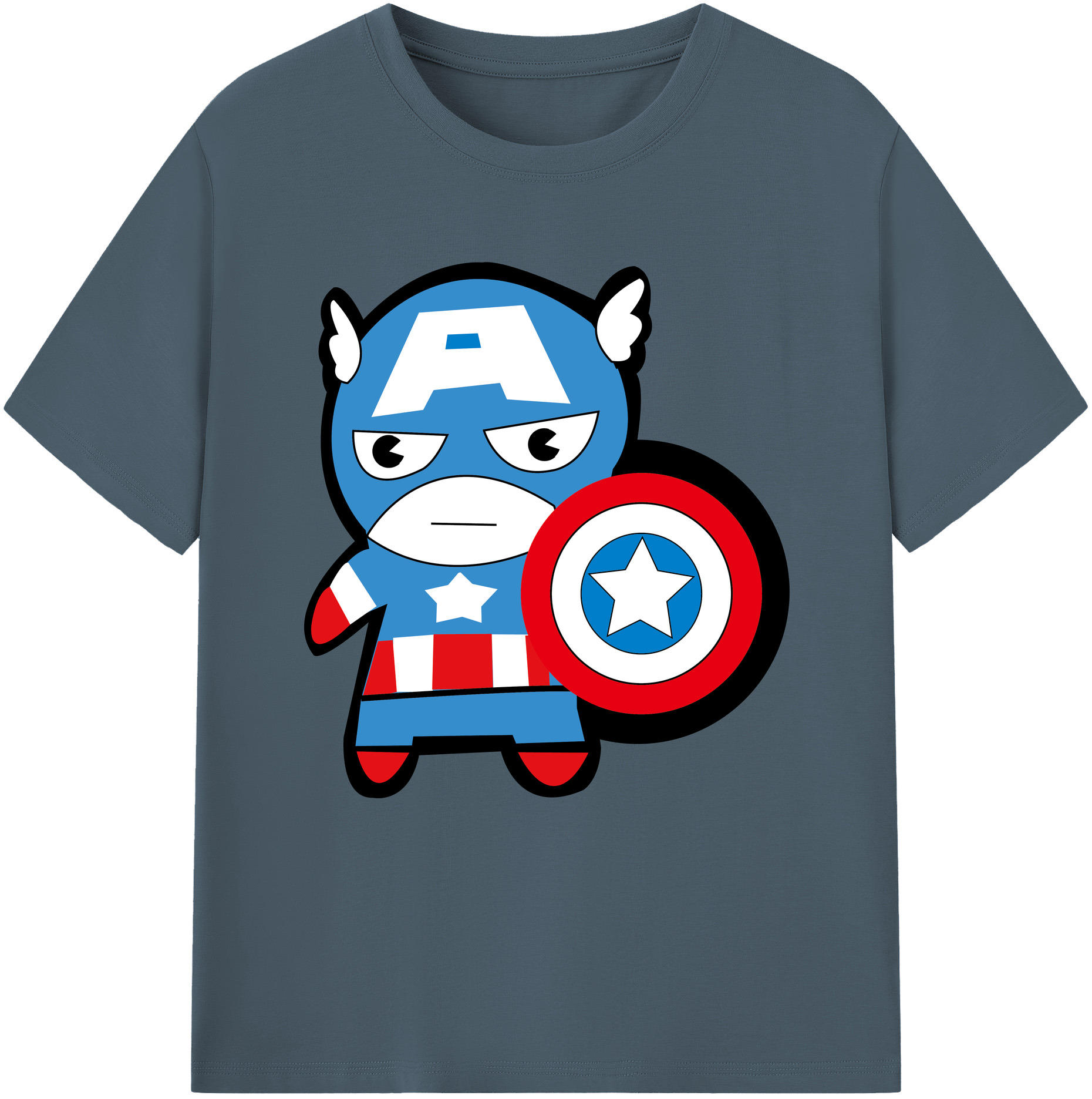 （画像用） アベンジャーズ The Avengers 綿100％半袖Tシャツ（フロントプリント）